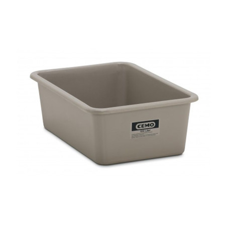 Contenedor GRP rectangular 100 litros modelo estándar gris